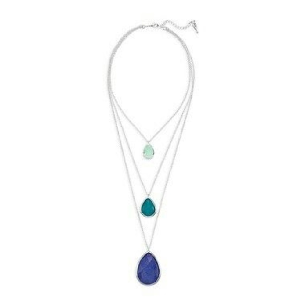 Minaret Three-Row Convertible Necklace-silver